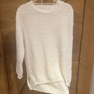 Cozy White Textured Women's Sweater